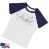 Madison Beer Merch Store Locket Angel Wings Raglan Baby Tee