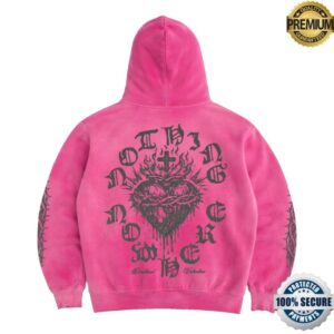 kenny Nothing Nowhere Merch Store Deadbeat Valentine Dont Need Your Sympathy Zip Hoodie Custom Pink Dye