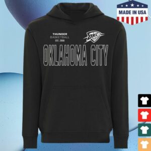 Oklahoma City Thunder Team Shop Merchandise Okc Thunder Sportiqe Drake Tonal Hooded Sweatshirt
