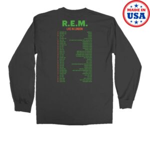 R.E.M. Merch Store Live In London Long Sleeve Shirt