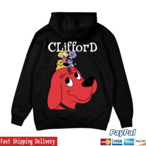 kenny Retrokid Merch Store Clifford The Big Red Dog Friends Hoodie Black