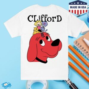kenny Retrokid Merch Store Clifford The Big Red Dog Friends Shirt White