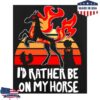 Shark Robot Merch Store Spindlehorse I'd Rather Be On My Horse Sweatshirt