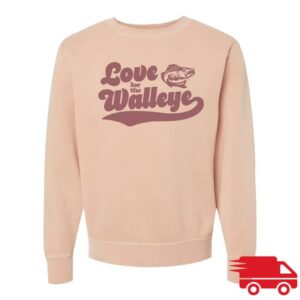Swamp Merch Shop Toledo Walleye Love For The Walleye Crewneck Sweatshirt