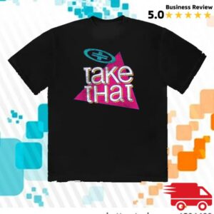 Take That Merch Shop 90'S Triangle Logo Black Tee