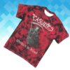 The Casualties Merch Store Written In Blood Shirt Red Crystal Dye