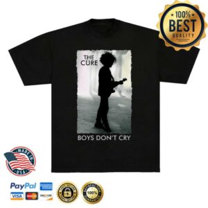 The Cure Merch Shop Boys Don't Cry Black Tee