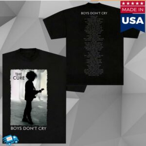 kenny The Cure Merch Shop Boys Don't Cry Black Tee Shirt