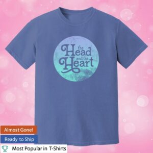 The Head And The Heart Merch Periwinkle Gradient Tee