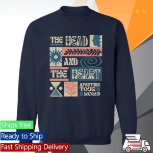 The Head And The Heart Store Merch Shop Thath Navy Crewneck Aperture Tour Sweatshirt