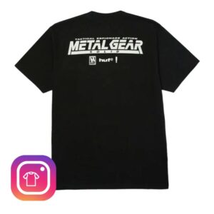 The Source Snowboard & Skate Merch Store Huf Metal Gear Solid Mgs1 Shirt Black