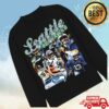 Tribute Head Merch Shop Seahawks Super Bowl Lx Long Sleeve - Washed Black