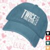 Twice Tour Store Twice Tour Merch This Is For Embroidered Denim Hat