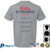 Billy Strings Store Merch Shop Musical Services Tee With Dates