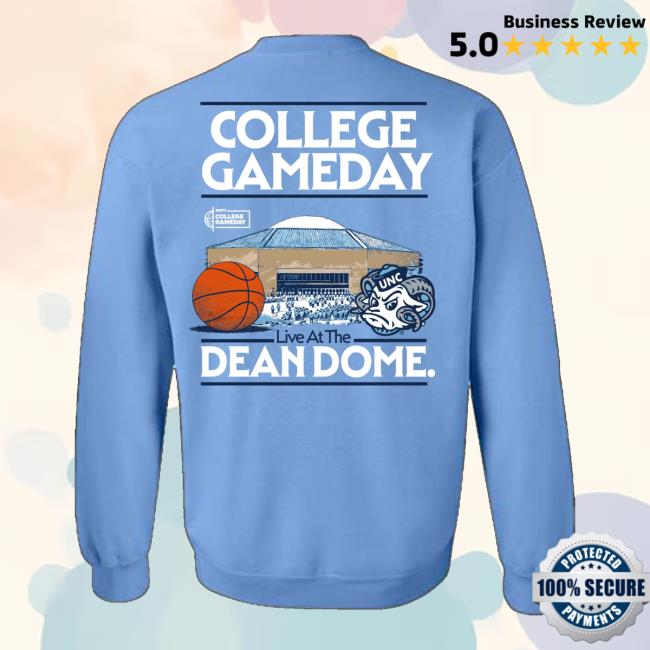 Espn Merch Shop College Gameday Unc Dean Dome Carolina Crewneck 4 Espn Merch Shop College Gameday Unc Dean Dome Carolina Blue Crewneck