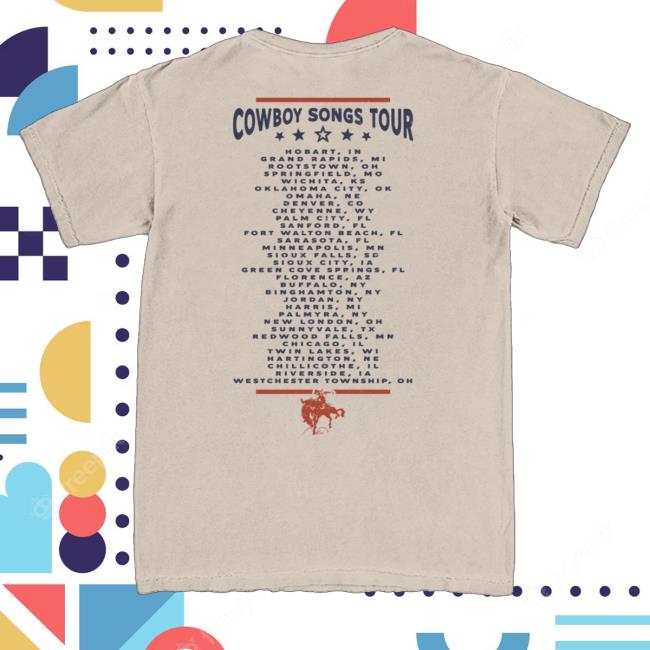 George Birge Shop Merch Cowboy Songs Tour Tee 4 George Birge Shop Merch Cowboy Songs Tour Tee