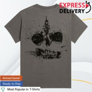 Slipknot Merch Store Skull Grey T-Shirt