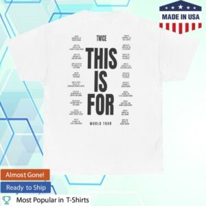 Twice Tour Merch Store Shop White Tour Dates Tee