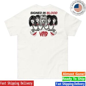 Void Merch Shop Void Metal Blade Signed In Blood T-Shirt