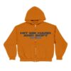 Billie Eilish Store Merch Hit Me Hard And Soft The Tour Orange Dateback Zip Hoodie