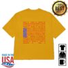 Billie Eilish Store Merch Color Burst Hit Me Hard And Soft The Tour Gold T-Shirt