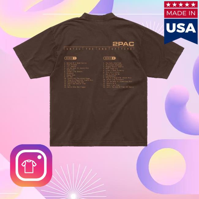 2Pac Store Merch All Out Brown Shirt 3 2Pac Store Merch All Out Brown Shirt