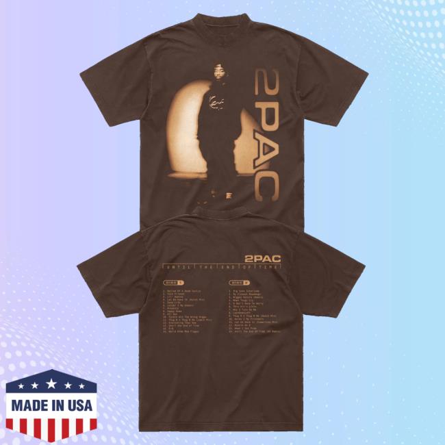 2Pac Store Merch All Out Brown Shirt 5 2Pac Store Merch All Out Brown Shirt