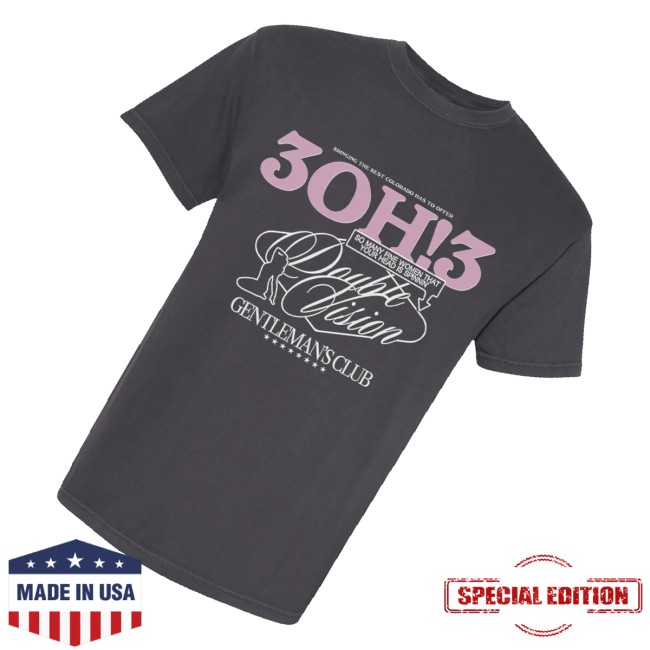 3Oh!3 Store Merch Double Vision Tee 3 3Oh!3 Store Merch Double Vision Tee