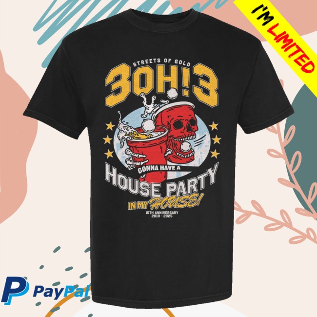 3Oh!3 Store Merch House Party Shirt 2 3Oh!3 Store Merch House Party Shirt