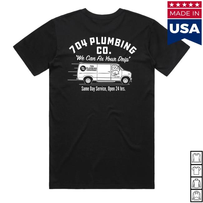 704 Shop Store Merch 704 Plumbing Co. Shirt 3 704 Shop Store Merch 704 Plumbing Co. Shirt