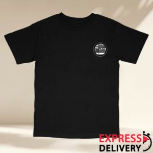 808 All Day Merch Store 808Allday Black Grey Circle Tag Flag T-Shirt