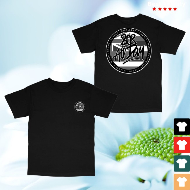 808 All Day Merch Store 808Allday Black Grey Circle Tag Flag T-Shirt 5 808 All Day Merch Store 808Allday Black Grey Circle Tag Flag T-Shirt