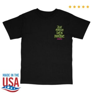 808 All Day Merch Store 808Allday Black Paradise T-Shirt