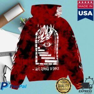 A Day To Remember Merch Store Last Chance To Dance Tie Dye Hoodie Red-Black