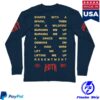 A Day To Remember Merch Store Resentment Long Sleeve Tee Navy