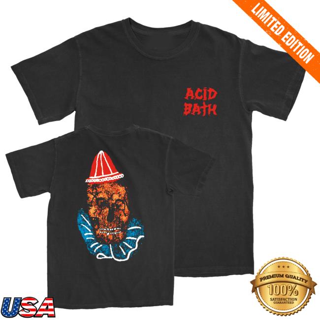 Acid Bath Merch Shop Clown Skull Tee Shirt 3 Acid Bath Merch Shop Clown Skull Tee