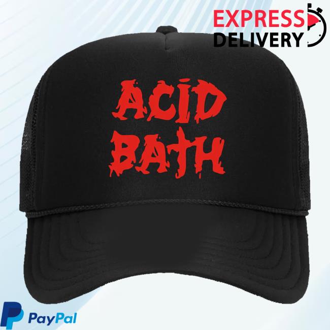 Acid Bath Merch Shop Logo Trucker Hats 2 Acid Bath Merch Shop Logo Trucker Hat