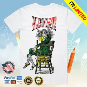 Alice In Chains Merch Angry Chair White T-Shirt