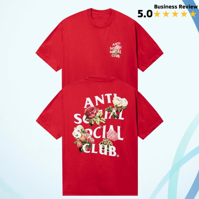 Anti Social Social Club Merch Store Produce Premium Shirt Red 5 Anti Social Social Club Merch Store Produce Premium Shirt Red