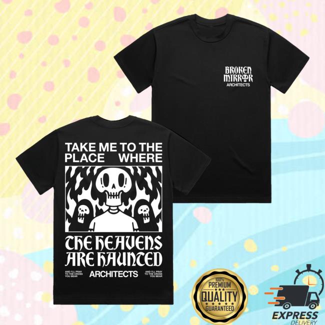 Architects Store Merch Broken Mirror Heavens Black Shirt 5 Architects Store Merch Broken Mirror Heavens Black Shirt