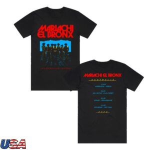kenny Artist First Merch Store The Bronx Mariachi El Bronx Aus Tour Shirt Black