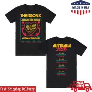 kenny Artist First Merch Store The Bronx Super Show Tour Shirt Black