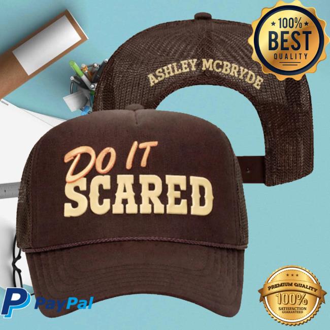 Ashley Mcbryde Merch Shop Brown 'Do It Scared' Foam Hat 2 Ashley Mcbryde Merch Shop Brown 'Do It Scared' Foam Hat