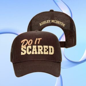 Ashley Mcbryde Merch Store Brown 'Do It Scared' Foam Hat