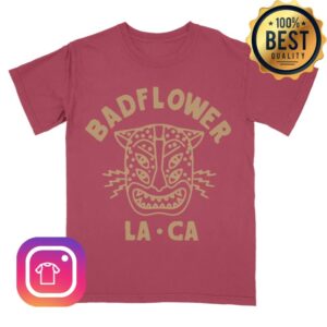 Badflower Merch Store La Ca Tee Crimson