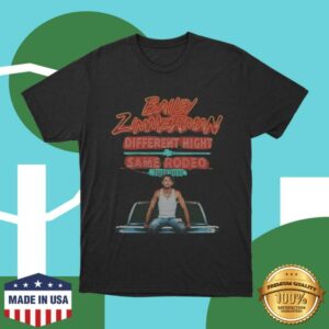 Bailey Zimmerman Merch Store Different Night Same Rodeo Shirt