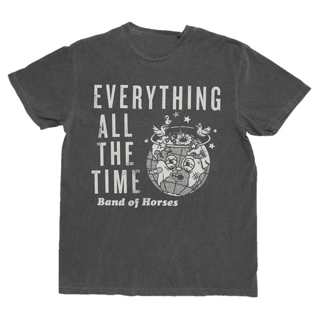Band Of Horses Merch Shop Store Globe Tee 2 Band Of Horses Merch Shop Store Globe Tee