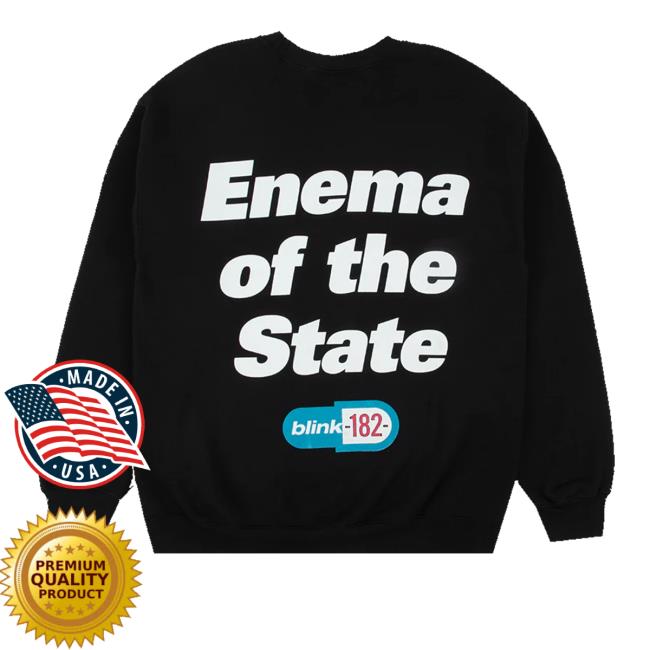 Blink-182 Store Merch Enema Of The State Black Sweatshirt 3 Blink-182 Store Merch Enema Of The State Black Sweatshirt