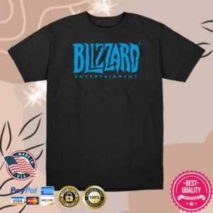 Blizzard Gear Store Merch Shop Blizzard Entertainment Logo Black T-Shirt