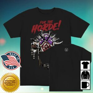 Blizzard Gear Store Merch Shop World Of Warcraft Horde Crest Black T-Shirt